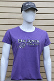 Ladies Short Sleeve Lightweight T-Shirt Heather Purple